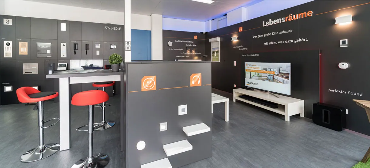 Das Siedle-Studio und die Ausstellung Lebensräume von Degen Elektrotechnik in Bad Soden