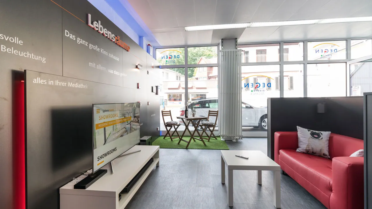 Ladengeschäft mit Showroom und Siedle Studio-Partner · Degen Elektrotechnik in Bad Soden